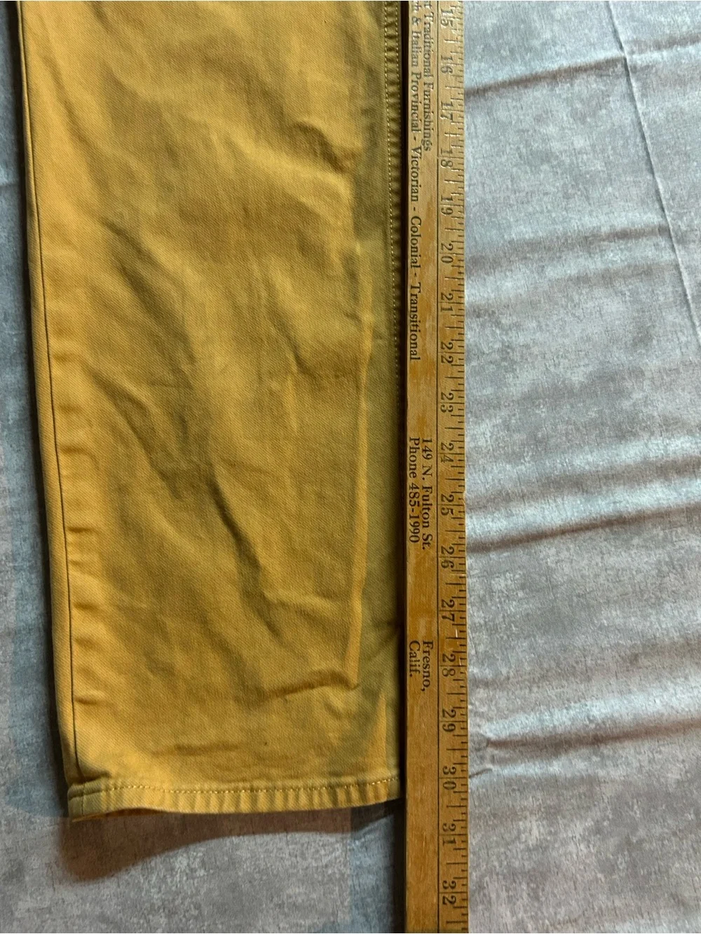 Banana Republic Men’s Travelers Pants Mustard Yellow Travel Business  35x32